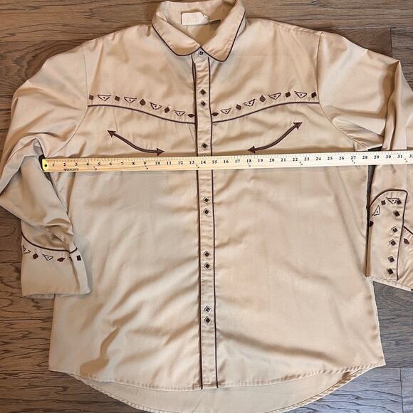 Scully Western Cowboy Embroidered Shirt USA Country Rodeo Top - Picture 6 of 14